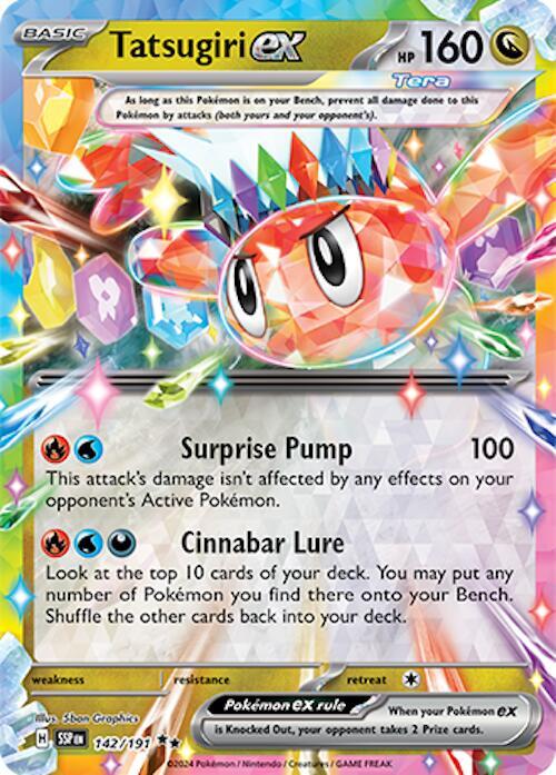 Pokemon Tatsugiri ex 142/191 Surging Sparks