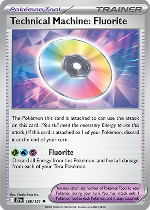 Pokemon Technical Machine: Fluorite 188/191 Surging Sparks