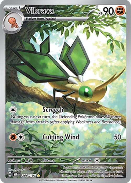 Pokemon Vibrava 206/191 Surging Sparks