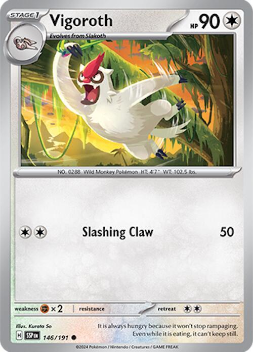 Pokemon Vigoroth 146/191 Surging Sparks