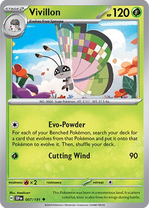 Pokemon Vivillon 7/191 Surging Sparks