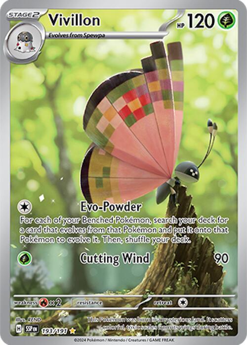 Pokemon Vivillon 193/191 Surging Sparks