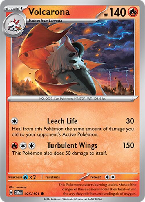 Pokemon Volcarona 25/191 Surging Sparks