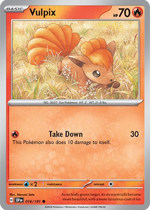 Pokemon Vulpix 16/191 Surging Sparks