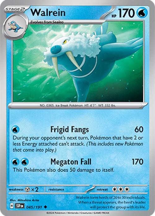 Pokemon Walrein 45/191 Surging Sparks