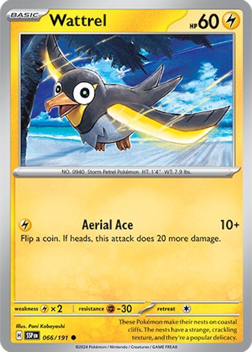 Pokemon Wattrel 66/191 Surging Sparks