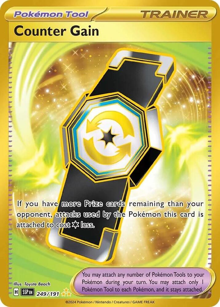 Pokemon Counter Gain 249/191 Surging Sparks