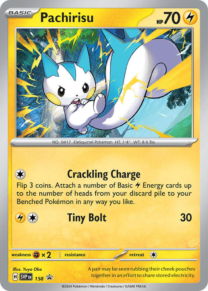 Pokemon Pachirisu 158 SVP Black Star Promos