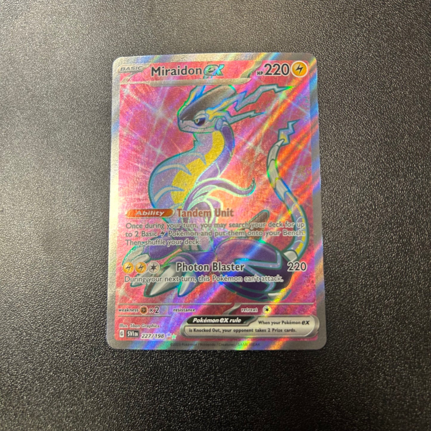 Pokemon TCG Miraidon ex Full Art 227/198