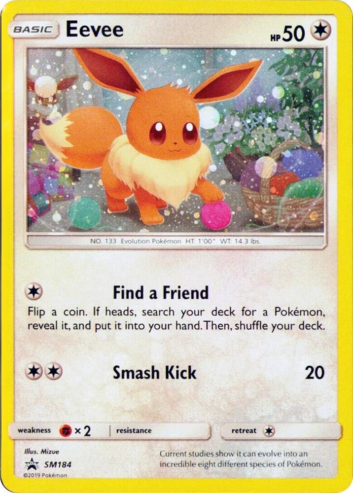 Pokemon Eevee SM184 SM Black Star Promos