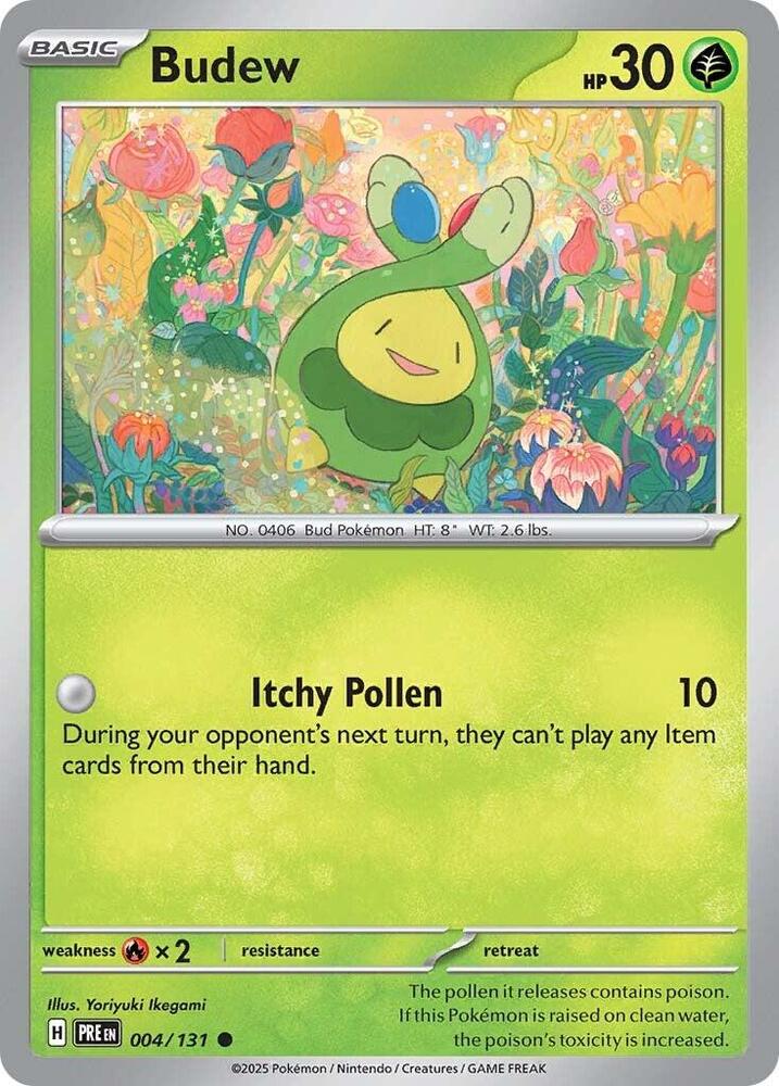 Pokemon Budew 4/131 Prismatic Evolutions