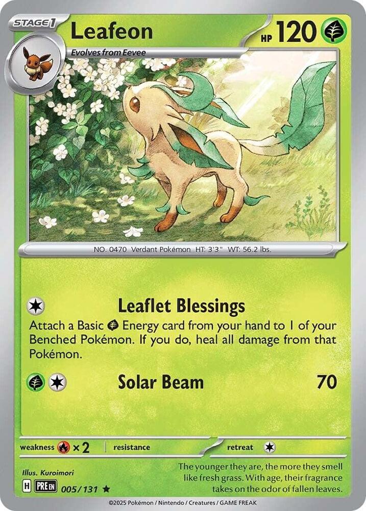 Pokemon Leafeon 5/131 Prismatic Evolutions