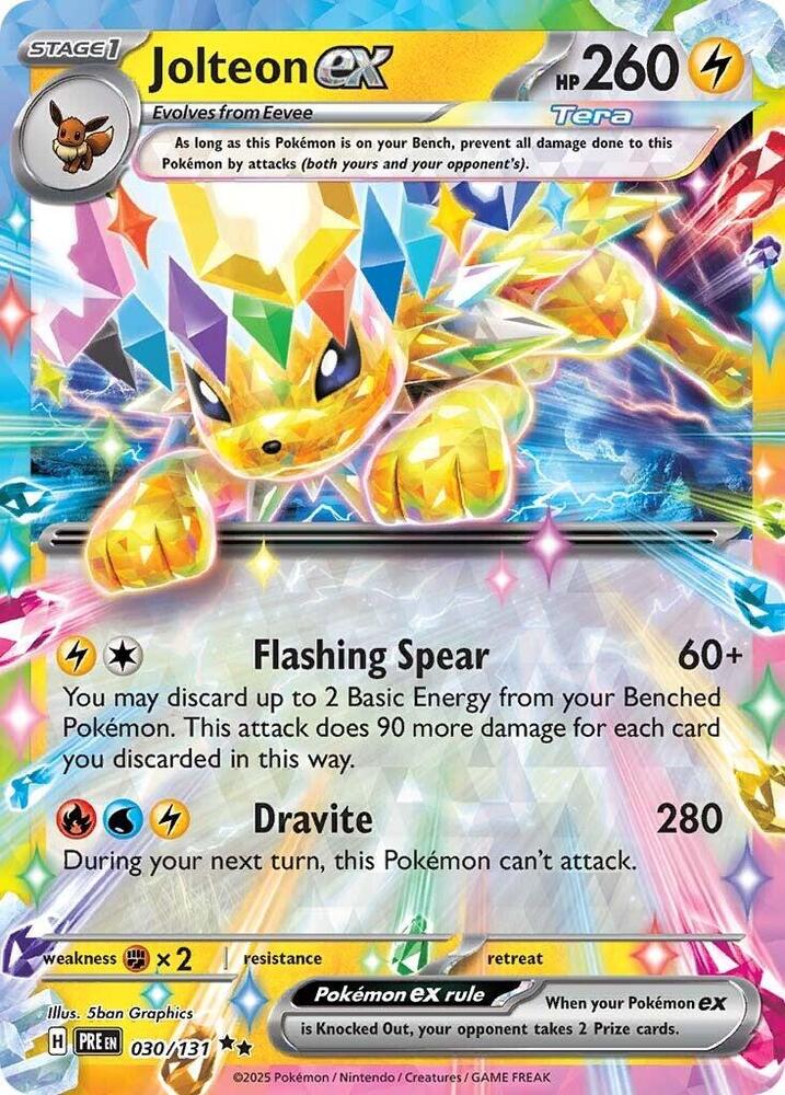 Pokemon Jolteon ex 30/131 Prismatic Evolutions