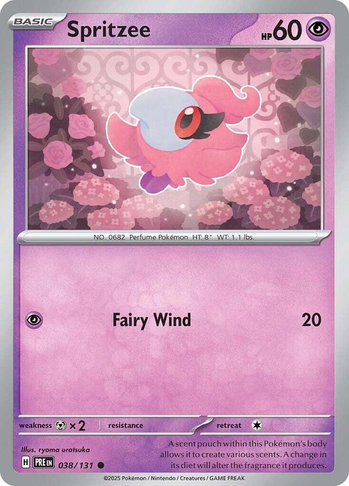 Pokemon Spritzee 38/131 Prismatic Evolutions
