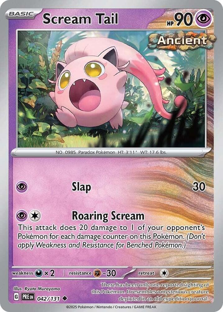 Pokemon Scream Tail 42/131 Prismatic Evolutions