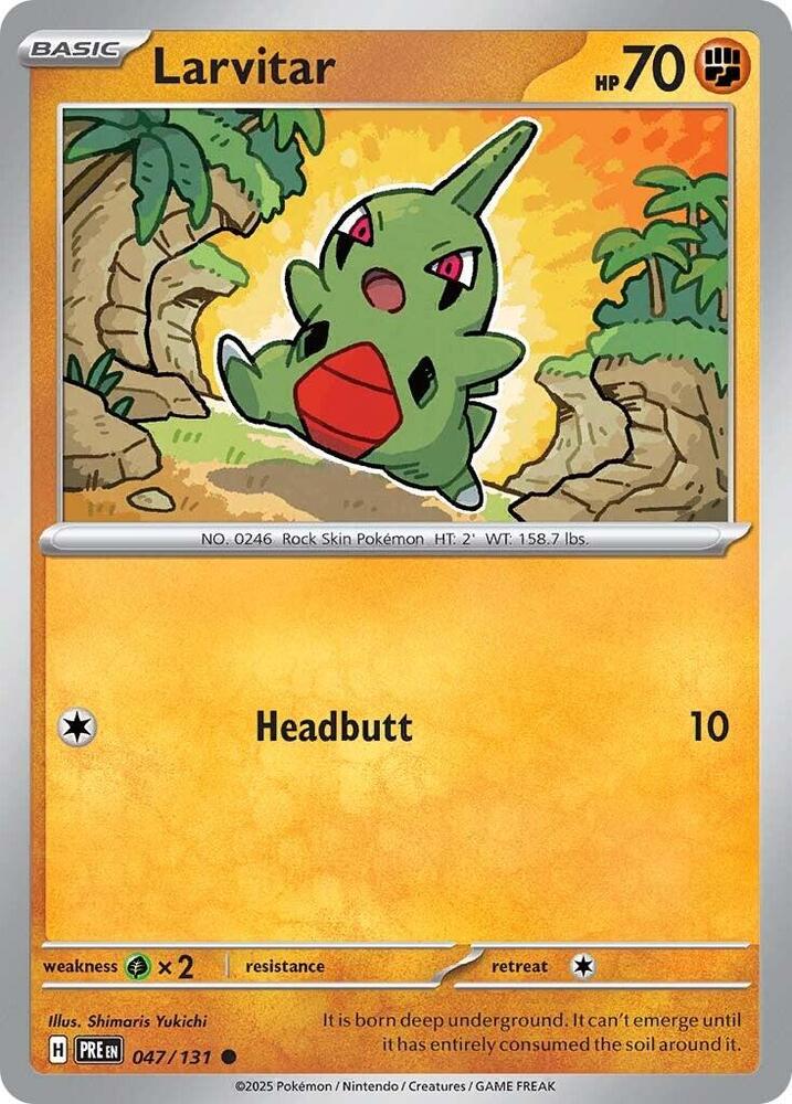 Pokemon Larvitar 47/131 Prismatic Evolutions