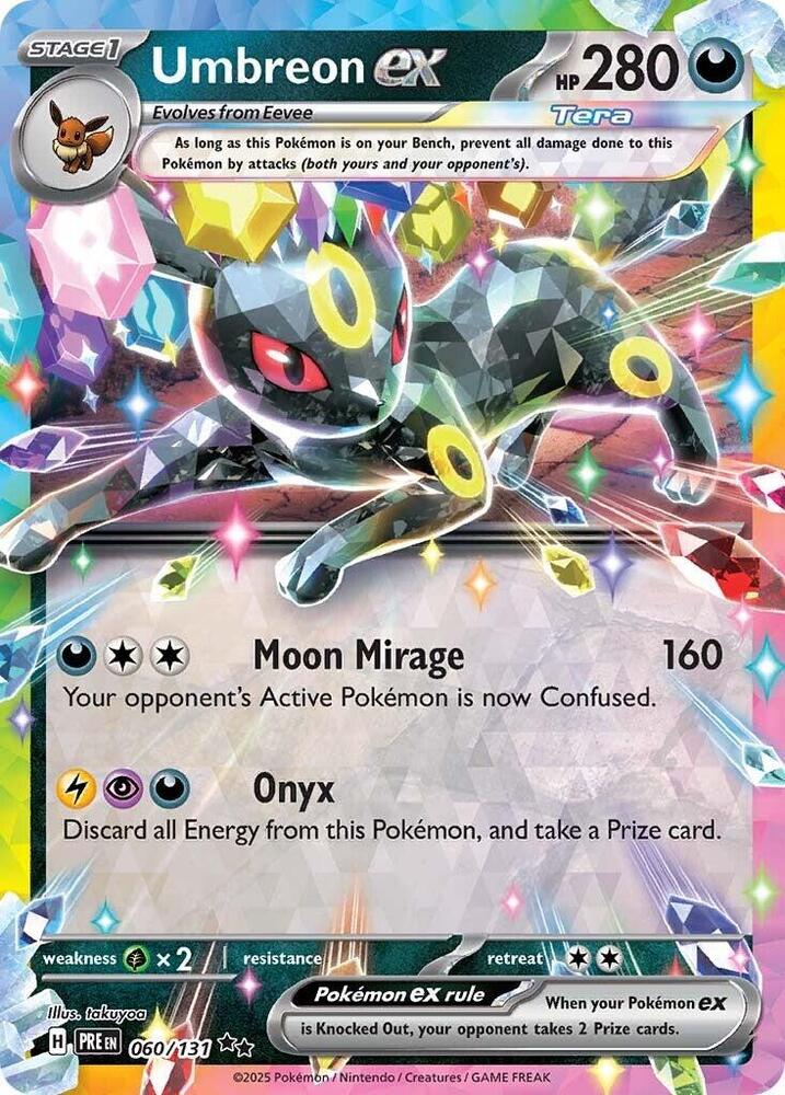 Pokemon Umbreon ex 60/131 Prismatic Evolutions