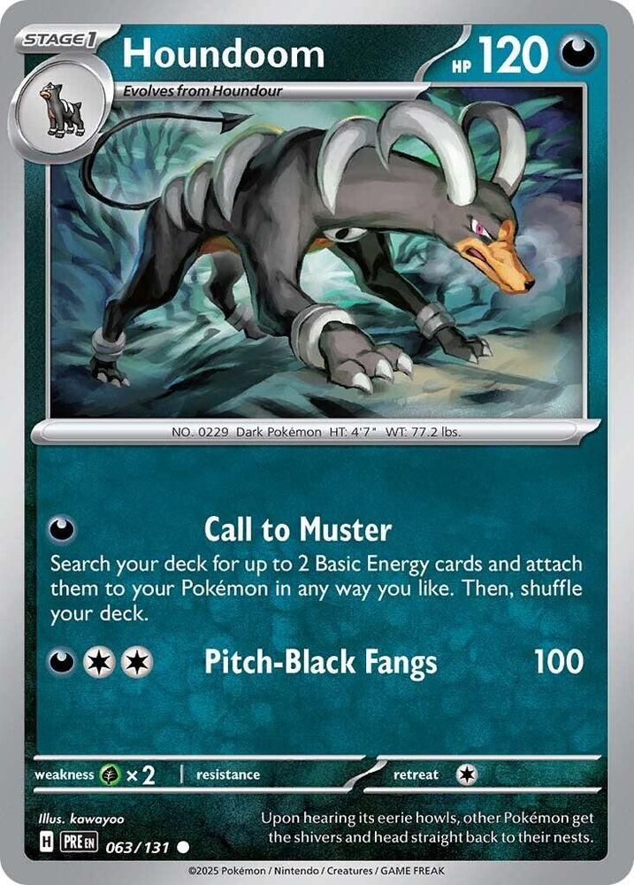 Pokemon Houndoom 63/131 Prismatic Evolutions
