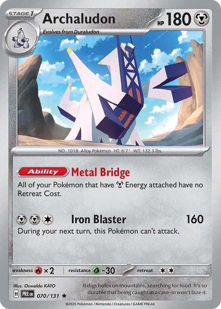 Pokemon Archaludon 70/131 Prismatic Evolutions