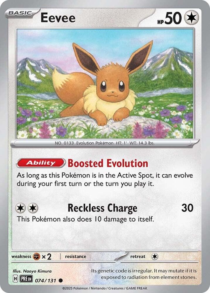 Pokemon Eevee 74/131 Prismatic Evolutions