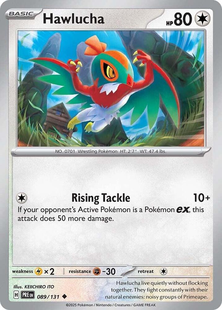 Pokemon Hawlucha 89/131 Prismatic Evolutions