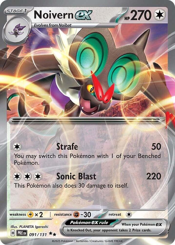 Pokemon Noivern ex 91/131 Prismatic Evolutions