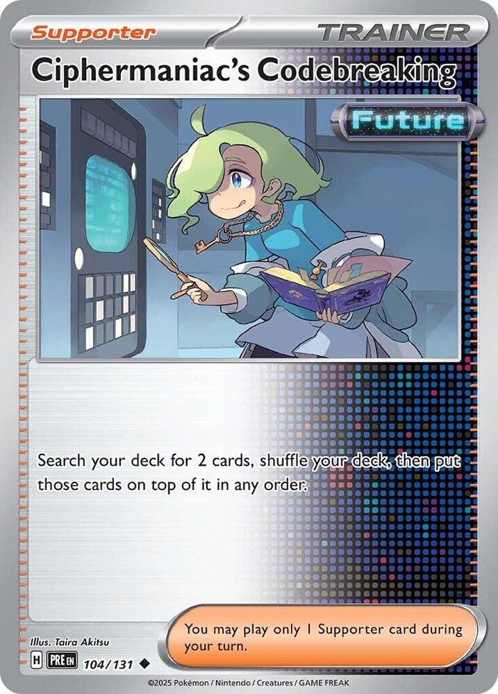 Pokemon Ciphermaniac's Codebreaking 104/131 Prismatic Evolutions