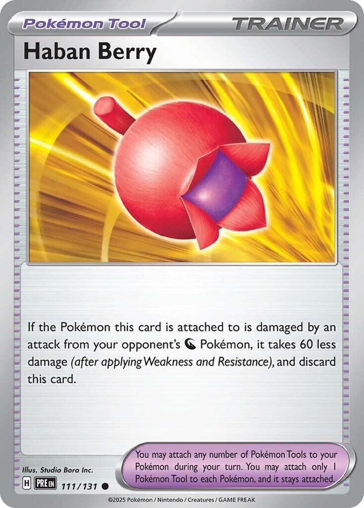 Pokemon Haban Berry 111/131 Prismatic Evolutions