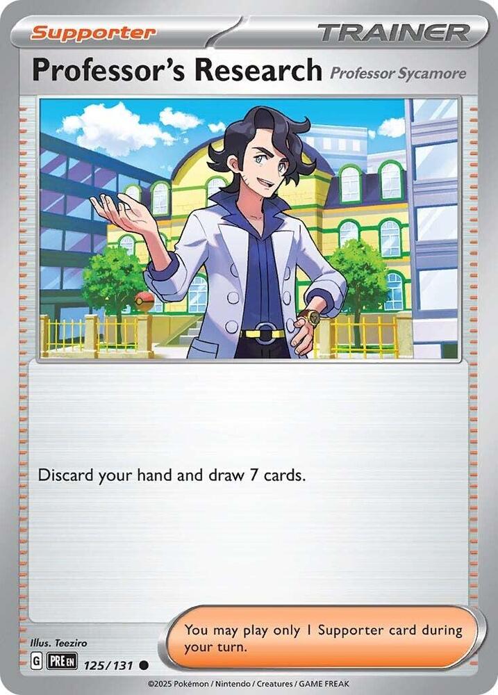 Pokemon Professor's Research Professor Sycamore 125/131 Prismatic Evolutions
