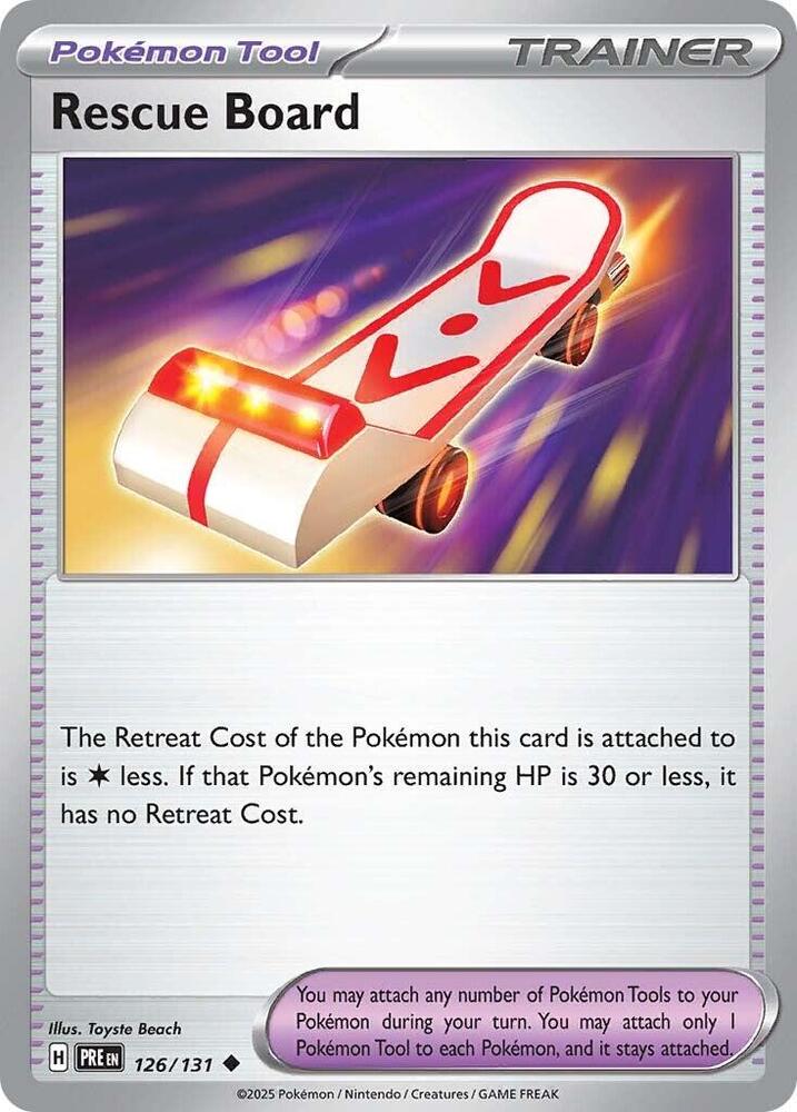 Pokemon Rescue Board 126/131 Prismatic Evolutions
