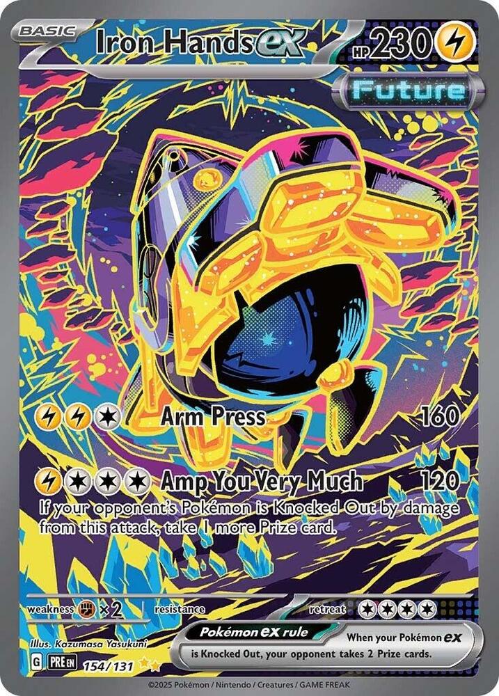 Pokemon Iron Hands ex 154/131 Prismatic Evolutions