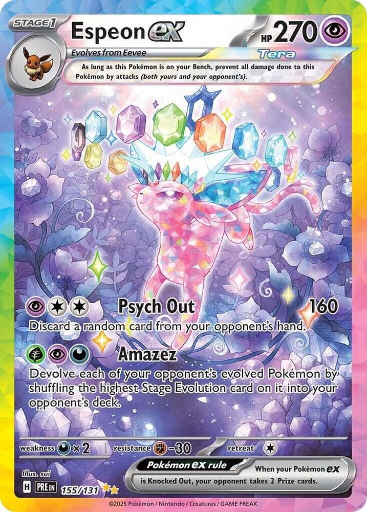 Pokemon Espeon ex 155/131 Prismatic Evolutions