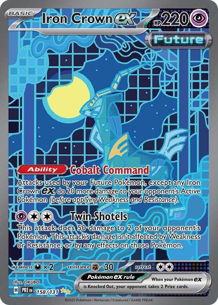Pokemon Iron Crown ex 158/131 Prismatic Evolutions