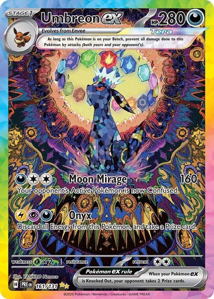 Pokemon Umbreon ex 161/131 Prismatic Evolutions