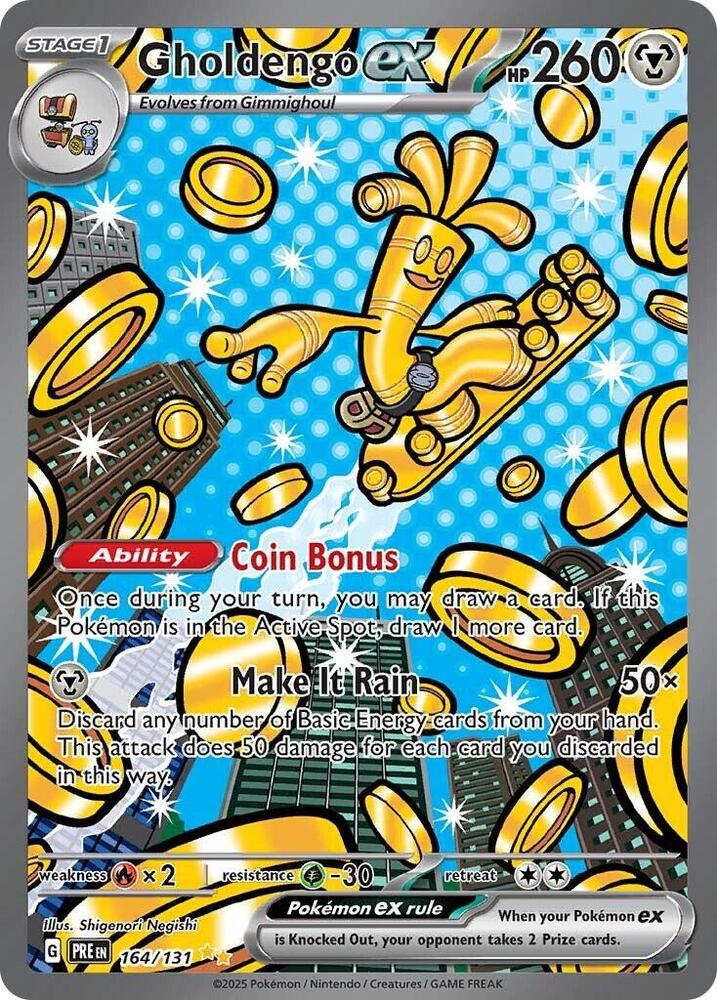 Pokemon Gholdengo ex 164/131 Prismatic Evolutions