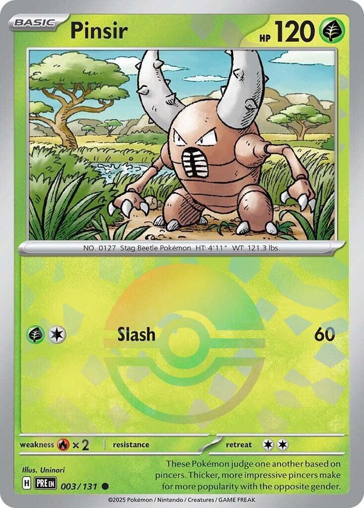 Pokemon Pinsir (Poké Ball) 3/131 Prismatic Evolutions