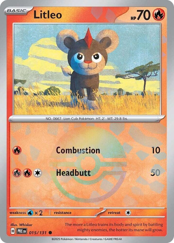 Pokemon Litleo (Poké Ball) 15/131 Prismatic Evolutions