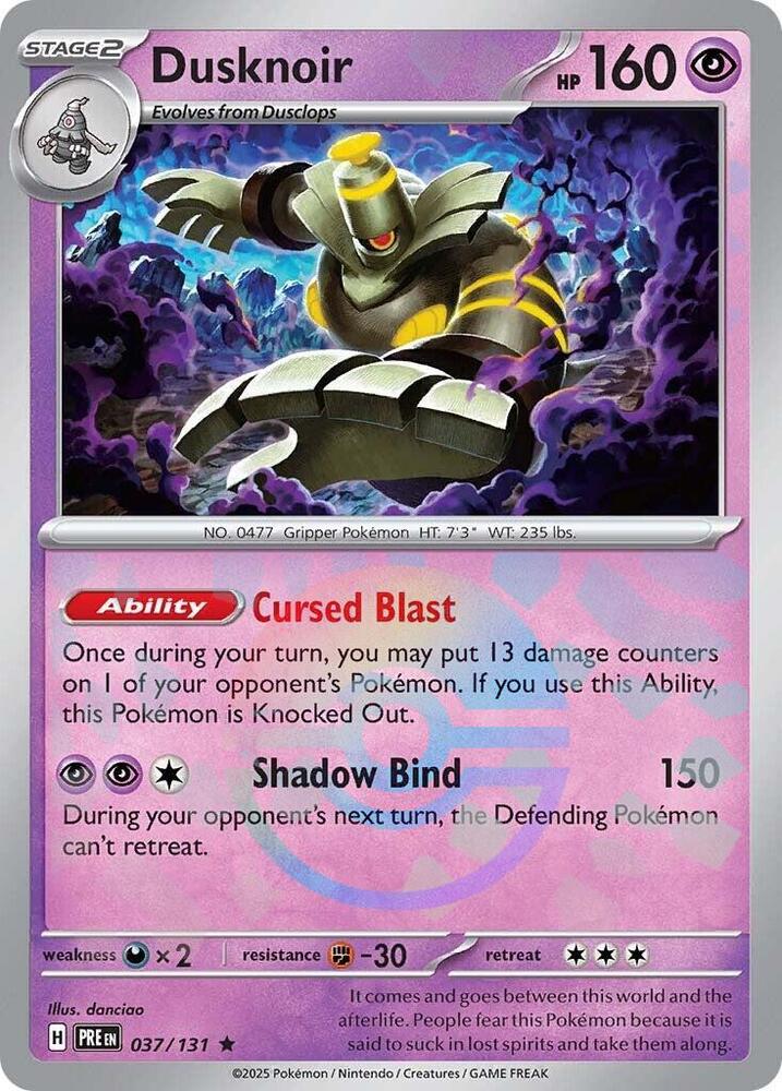 Pokemon Dusknoir (Poké Ball) 37/131 Prismatic Evolutions