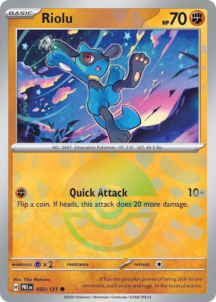 Pokemon Riolu (Poké Ball) 50/131 Prismatic Evolutions