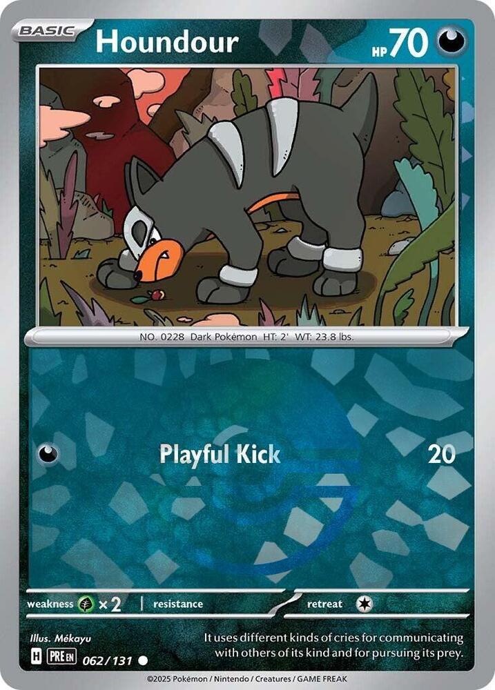 Pokemon Houndour (Poké Ball) 62/131 Prismatic Evolutions