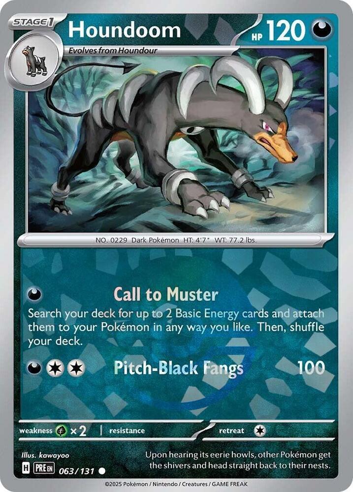 Pokemon Houndoom (Poké Ball) 63/131 Prismatic Evolutions
