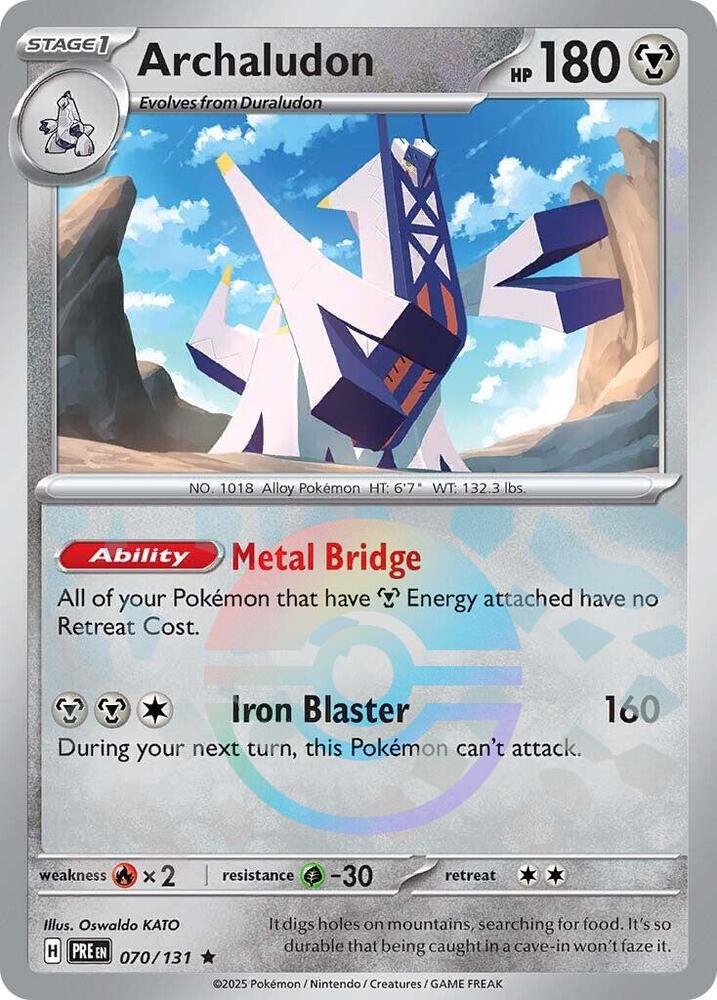 Pokemon Archaludon (Poké Ball) 70/131 Prismatic Evolutions