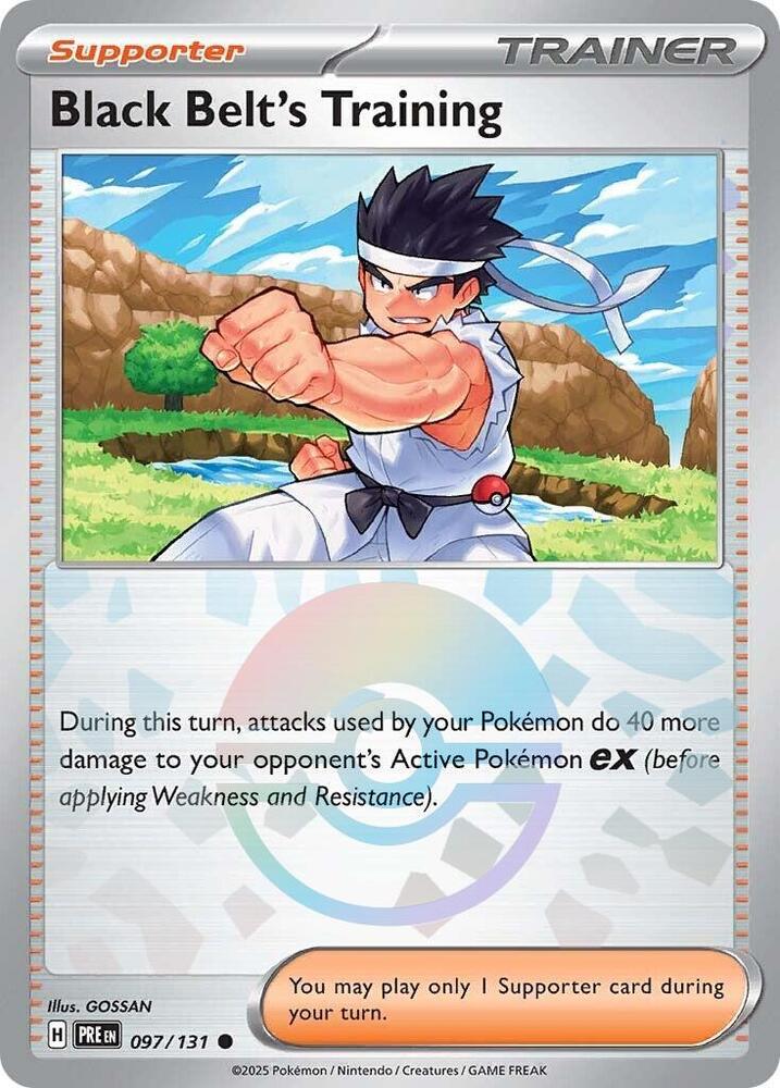 Pokemon Black Belt's Training (Poké Ball) 97/131 Prismatic Evolutions