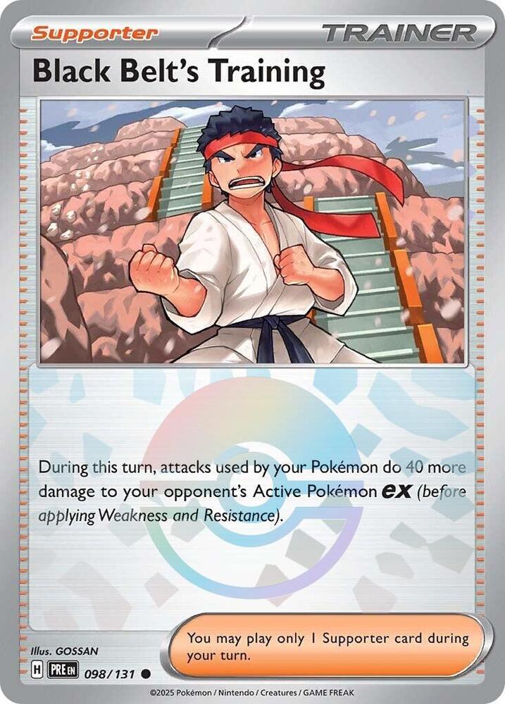 Pokemon Black Belt's Training (Poké Ball) 98/131 Prismatic Evolutions