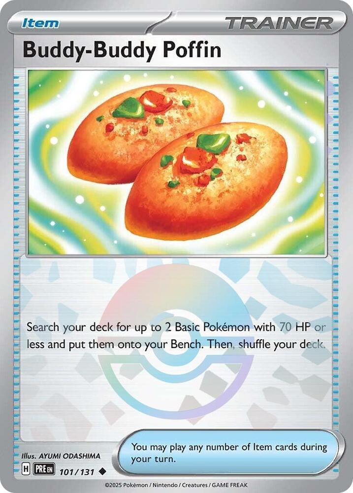 Pokemon Buddy-Buddy Poffin (Poké Ball) 101/131 Prismatic Evolutions