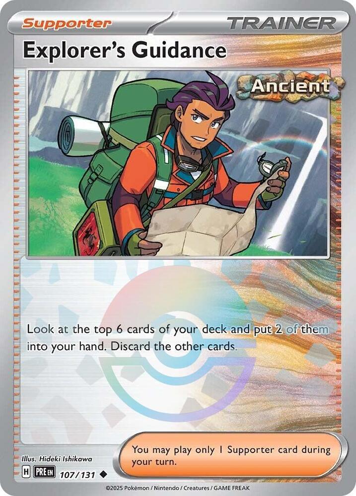 Pokemon Explorer's Guidance (Poké Ball) 107/131 Prismatic Evolutions