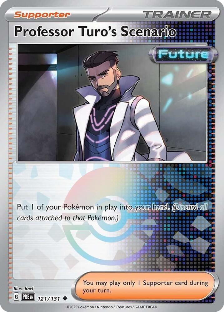 Pokemon Professor Turo's Scenario (Poké Ball) 121/131 Prismatic Evolutions