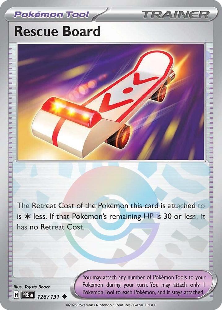 Pokemon Rescue Board (Poké Ball) 126/131 Prismatic Evolutions