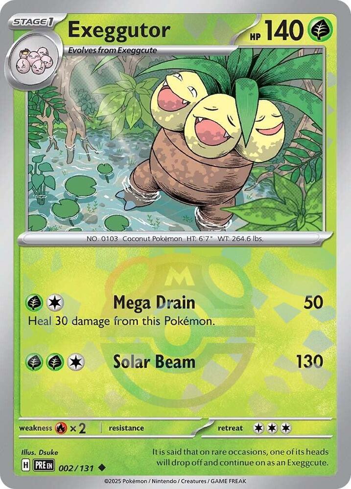 Pokemon Exeggutor (Master Ball) 2/131 Prismatic Evolutions