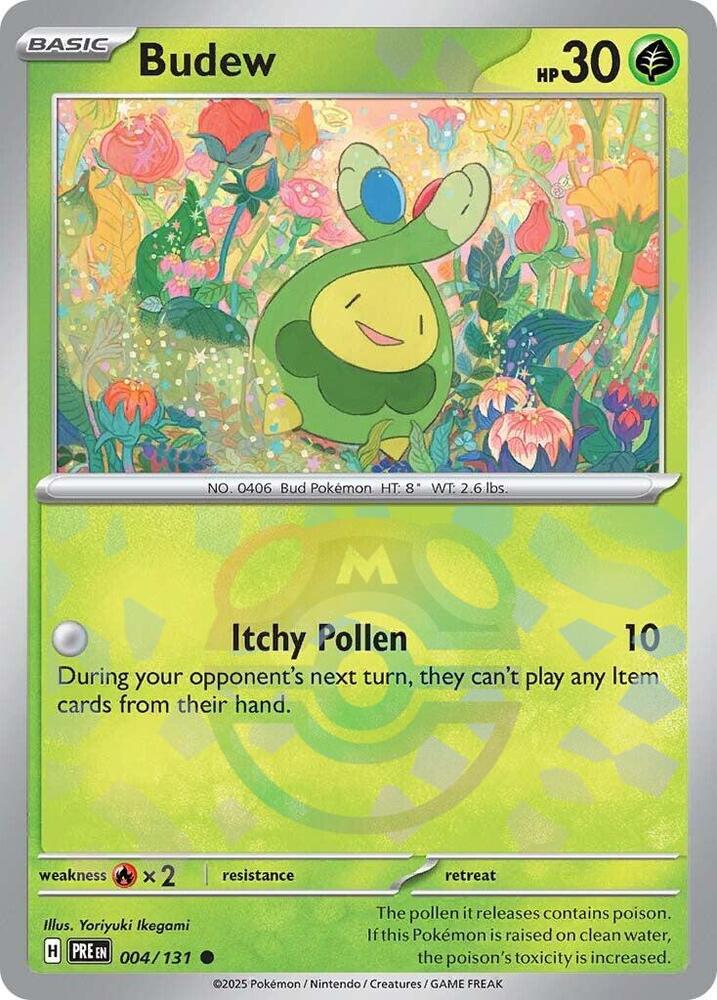 Pokemon Budew (Master Ball) 4/131 Prismatic Evolutions
